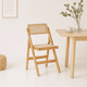 thumbnail image 2 of Silla Mistral Plegable de Madera Rattan Natural, 2 of 7