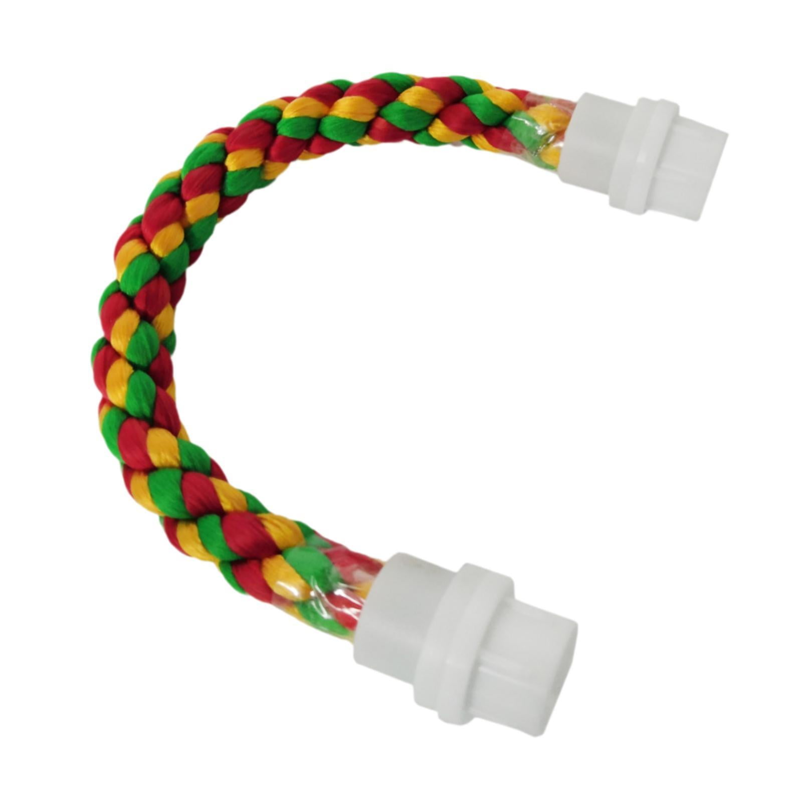 Percha De Cuerda Para Pájaros, Juguete De Escalada Para Loros, Periquitos, Pinzones, 30 Cm