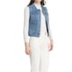 thumbnail image 4 of INSPIRE CHIC Chaleco de Mezclilla sin Mangas para Mujer con Botones Lavados Chaqueta Ligera Azul Jean M, 4 of 6
