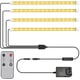 thumbnail image 1 of Tiras de luz LED para cultivo, paquete de 4, luces LED para cultivo de plantas de interior, espectro completo, resistente al agua, 10 niveles regulables, 3 modos de funcionamiento, temporizador, lámpa, 1 of 7