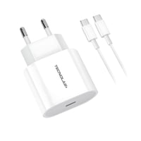 Tecnolab - Cargador 20W Usb-C + Cable Tipo-C Carga Rápida - Sc