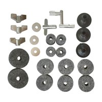 Magideal - Accesorios De Repuesto Para Platillos, Almohadillas De Fieltro Para Platillos De Tambor, Soporte De Platillos Ligero Y Duradero, Accesorios Para , 23 Piezas