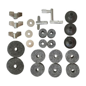 Magideal - Accesorios De Repuesto Para Platillos, Almohadillas De Fieltro Para Platillos De Tambor, Soporte De Platillos Ligero Y Duradero, Accesorios Para , 23 Piezas