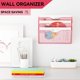 thumbnail image 2 of Organizador de archivos GDINDINFAN de 3 compartimentos rosa para montar en la pared, 2 of 7