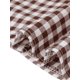 thumbnail image 5 of INSPIRE CHIC Top de Gingham para Mujeres Trabajo Manga Corta Vintage Cuadros Camisa Abotonada XL Marrón, 5 of 6