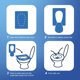 thumbnail image 4 of Funda para asiento de inodoro Rockland Guard, desechable y desechable, 200 unidades, 4 of 6