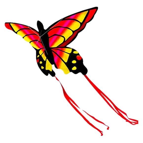 Divertida cometa de mariposa para deportes al aire libre, juguetes, juego volador, cometas de animales, juegos, colorido para niños, adultos, regalo p estiloC