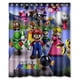thumbnail image 1 of Cortina de ducha de Super Mario, juego de cortina de baño con ganchos, tamaño 60 x 72 pulgadas, 1 of 3