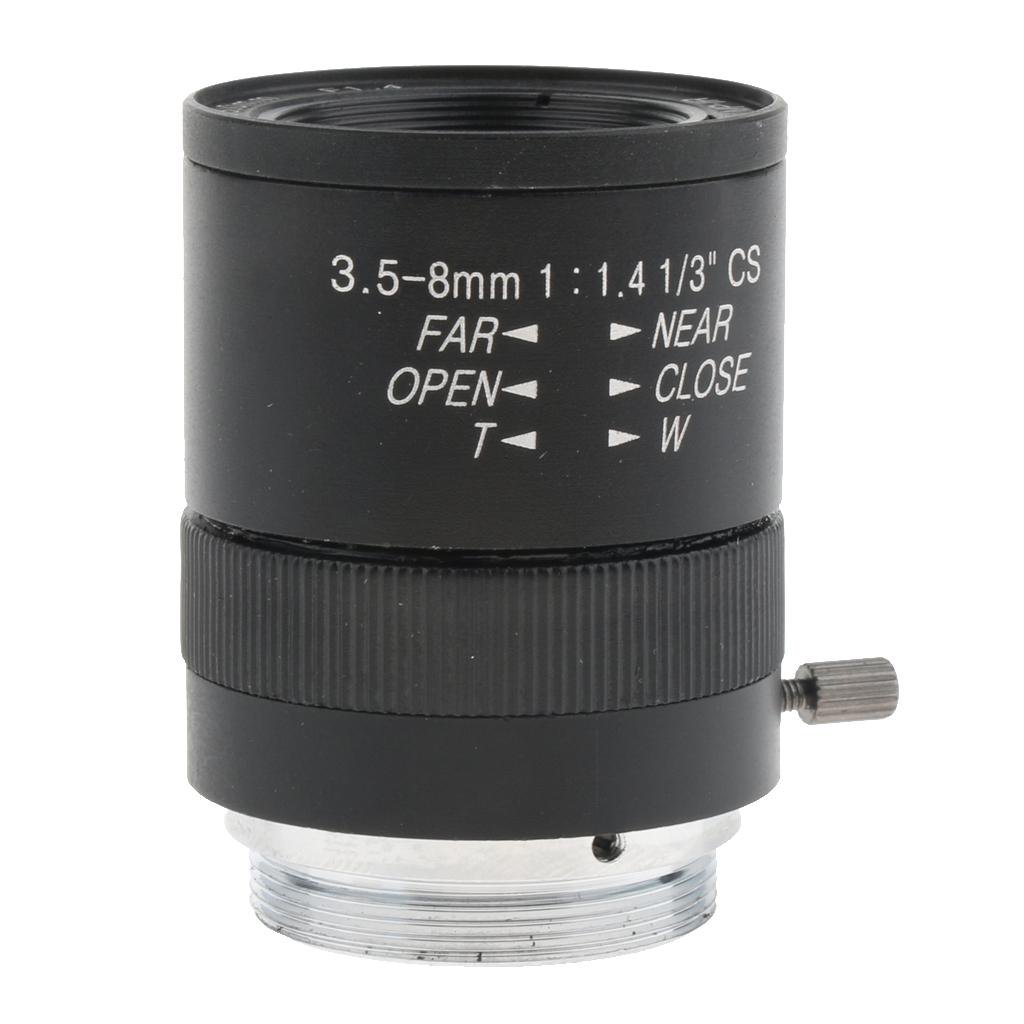 Obiettivo Zoom Varifocale 3.5-8mm Per Telecamera CCTV – CS Mount – F1.4 IR – Manuele - Foto 3