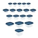 thumbnail image 2 of Set Contenedor Cuadrados Polipropileno 18 Piezas Azul Oscuro, 2 of 7