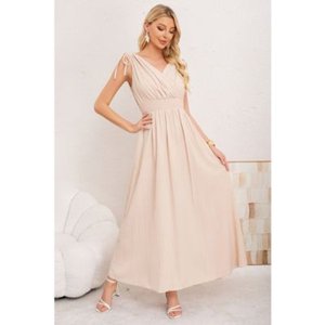 Likeshop - Maxi Vestido Largo Mujer Casual Eventos Texturizado Sin Manga 3374