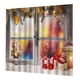 thumbnail image 3 of Juego De 2 Cortinas De Ventana De Dormitorio De Sala De Estar De Navidad 40x55 Pulgadas D, 3 of 5