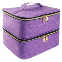 Magideal - Estuche De Transporte Para Esmalte De Uñas, Estuche De Viaje Con Divisores Suaves, Organizador De Uñas, Bolsa De Almacenamiento Para Esmalte De Uñas C