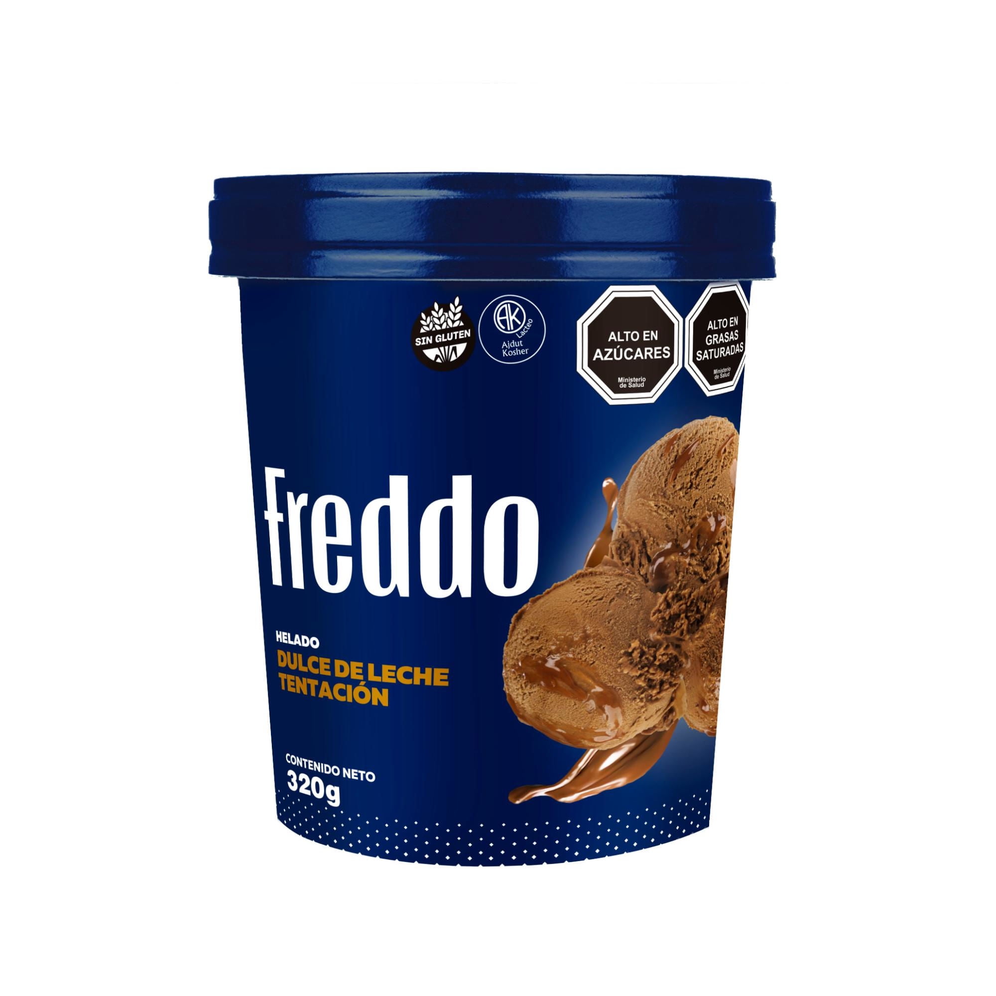 Helado Dulce De Leche Tentación Pote 320 g Freddo