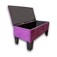 thumbnail image 3 of Banqueta Baul HVM Morado Felpa, 3 of 3