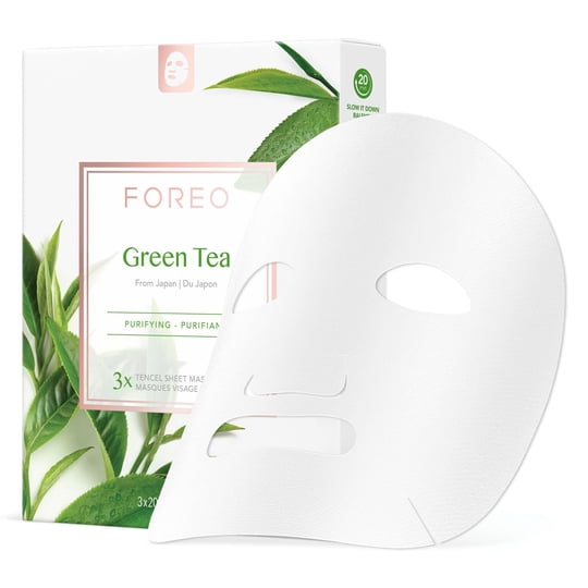 Mascarilla Facial De Hoja Foreo Té Verde (pack De 3) - Purificante
