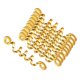 thumbnail image 5 of Vikingos Perlas De Pelo En Espiral Perlas De Metal Colgantes De Cabello Medio 10pcs Dorado, 5 of 5