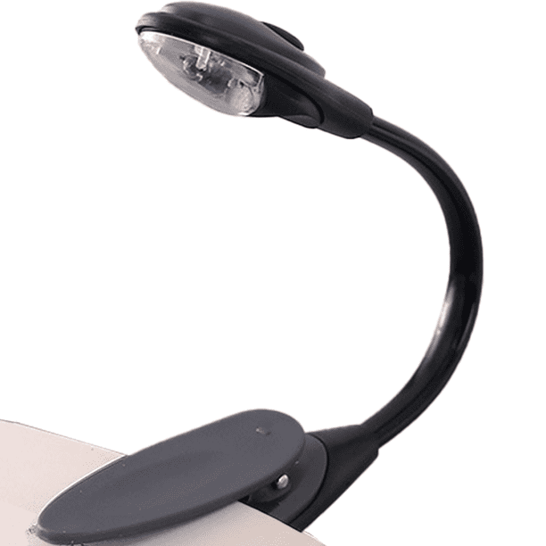 Luz LED para libros, luz de lectura con clip, recargable por USB, brillo blanco cálido y frío, cuida la vista, ligera y portátil, el regalo perfecto para niños.