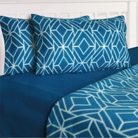 Chantilly - Sabanas Polar Estampada Geo Diseño 1 1 5 Plazas