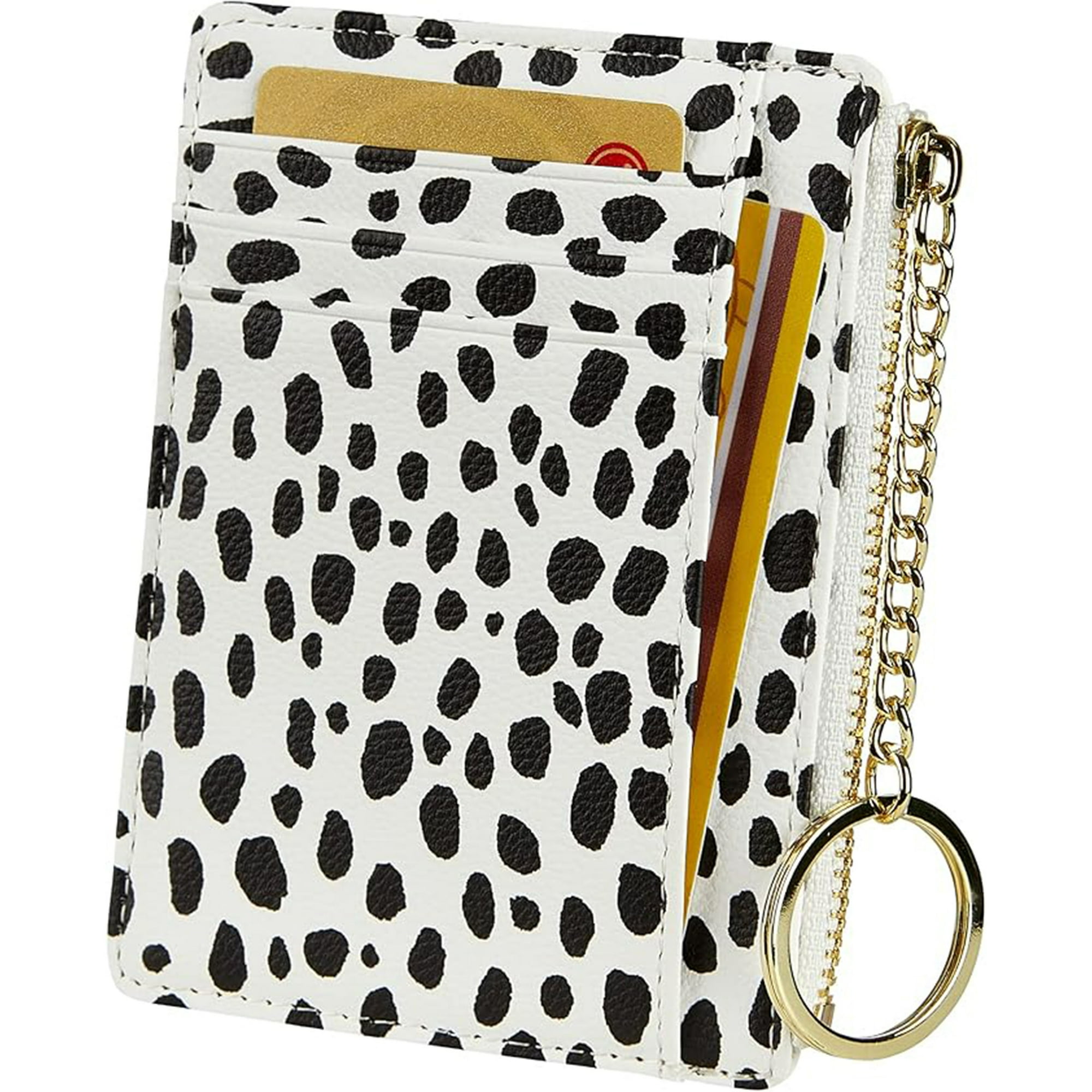 Veat00l - Bolsa De Tarjetas De Bolsillo Para 8 Tarjetas, Minimalista, Billetera De Diseño Ultradelgado, Con Llavero