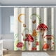 thumbnail image 4 of 1pc Mushroom Forest Shower Curtain - Durable, Waterproof, and Mildew-Proof Fabric Bath Curtain for Bathroom and Home Decor, 4 of 4