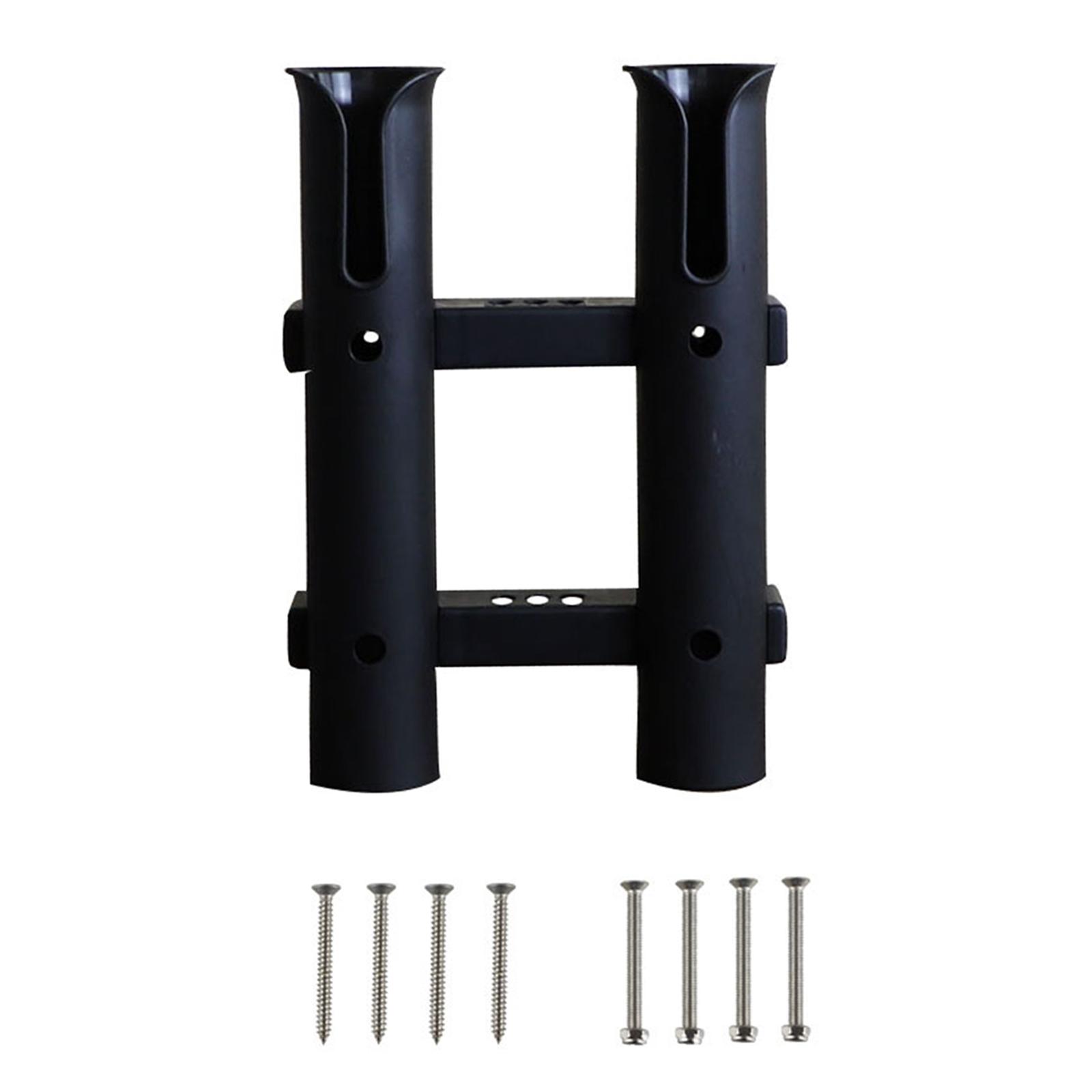 Ioensy - Soporte Para Caña De Pescar De 2 Líneas, Equipo De Pesca, Soporte Para Caña De Pescar Para Coche, Canoa, Camión, Negro