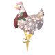 thumbnail image 4 of Adornos De Linterna De Pollo Con Luz De Hierro, Decoración De Atmósfera, Decoración Para Césped Grande Sin Luz, 4 of 5
