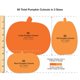 thumbnail image 3 of Recortes de calabaza FreshCut Crafts – 60 piezas en naranja, 3 of 6