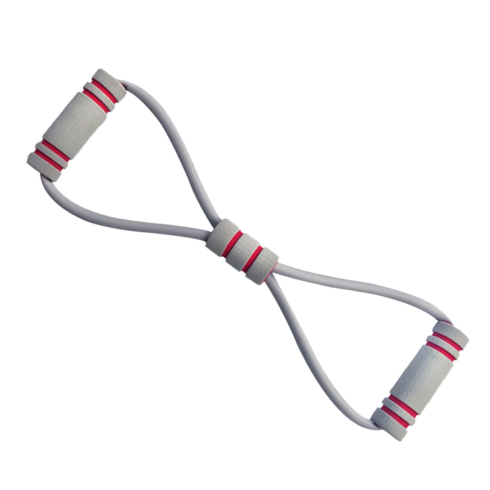 Magideal - Banda De Resistencia Física De 8 Figuras, Banda Elástica Para Pierna Y Pie, Equipo De Entrenamiento, Ejercitador De Brazo De Entrenamiento De Yoga Prá