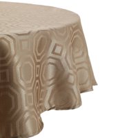 Sueño Blanco - Mantel Redondo Geom. Café