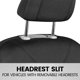 thumbnail image 5 of Fundas de Asiento BDK Negro Juego Completo de Ajuste Universal, 5 of 8