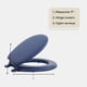 thumbnail image 4 of Asiento de inodoro Achim Fantasia Soft Vinyl Navy 43 cm Standard, 4 of 7