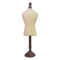 Ioensy - Mini Forma De Vestido De Perro Con Exhibición De Joyería De Base Redonda De Madera Para Ropa De Mascotas