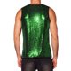 thumbnail image 3 of INSPIRE CHIC Halloween Tops para Hombre Cuello Redondo Sin Mangas Metálico Lentejuelas Camiseta Verde L, 3 of 5