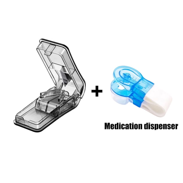 Portable Pill Cutter Split Medication Storage Tablet Cutter Cutting Slicer Home Pill Box Dispenser Pill Box Personal Health Care