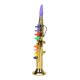 thumbnail image 2 of Instrumento De Viento De Trompeta De Saxofón ABS Con 8 Teclas De Colores Juguete Musical Dorado, 2 of 3