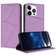 thumbnail image 1 of Funda Cartera Magnética para iPhone 15 Pro Protección Antichoque con Ranuras Morado, 1 of 6