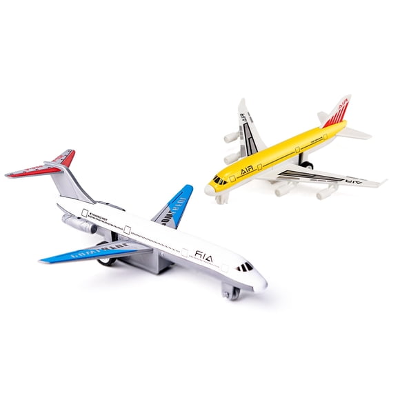 Juguetes de avión AtomDream Tech de retroceso, paquete de 2