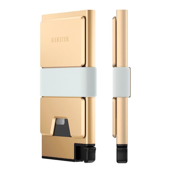Cartera Ekster de Aluminio con Bloqueo RFID (Oro)