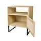 thumbnail image 2 of Velador Rattan Natural con Base Metálica, 2 of 3