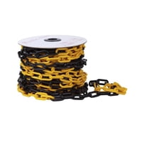 Vortex - Cadena Plastica Amarillo-Negro 25 Mts - Rollo