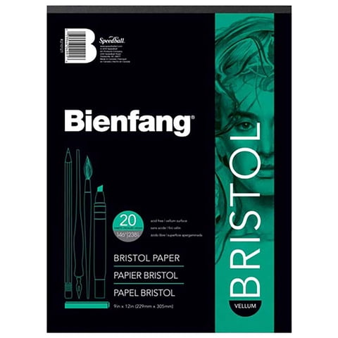 Block Papel Bristol Normal Bienfang(22X30Cm) 20 Hojas 238Gr.