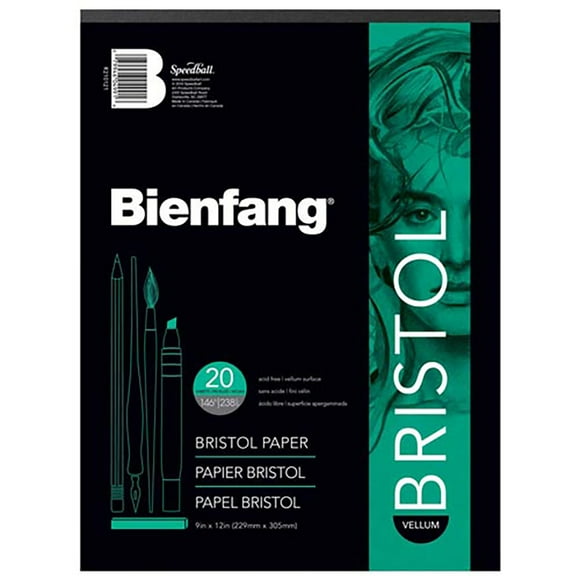 Block Papel Bristol Normal Bienfang(22x30cm) 20 Hojas 238gr.