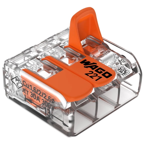 Conectores de cable WAGO 221-613 10AWG 3 conductores 30 uds