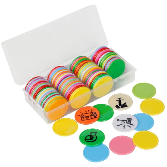 Juego de fichas CZYY DND de borrado húmedo y seco, 100 colores, 3,8 cm