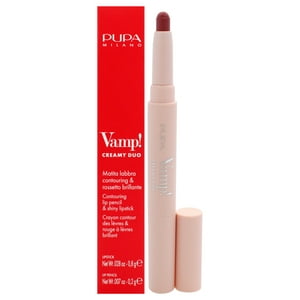 Lápiz Labial Pupa Milano Vamp! Dúo Cremoso Y Brillante Rosa Vintage Mujer