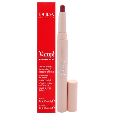 Lápiz Labial Pupa Milano Vamp! Dúo Cremoso Y Brillante Rosa Vintage