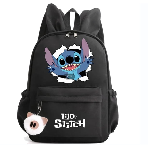 MINISO Disney Lilo Stitch Backpack for Girl Boy Student Teenager Children Rucksack Women kawaii Cartoon School Bag Mochila