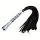 thumbnail image 1 of 1pc Flirtatious BDSM Anal Plug with Metal or Leather Whip for Couples Sex Games and Novelty Sex Toys, 1 of 2