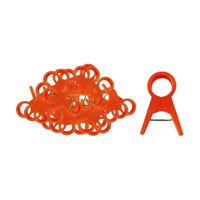 Ioensy - 100 Piezas Clips Para Plantas De Jardín Abrazaderas Para Flores Clips Para Tallos De Enredadera Para Rosas 2,0 Cm Rojo